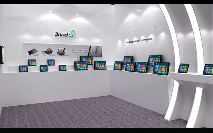 香港電子展臺設(shè)計(jì)效果圖片