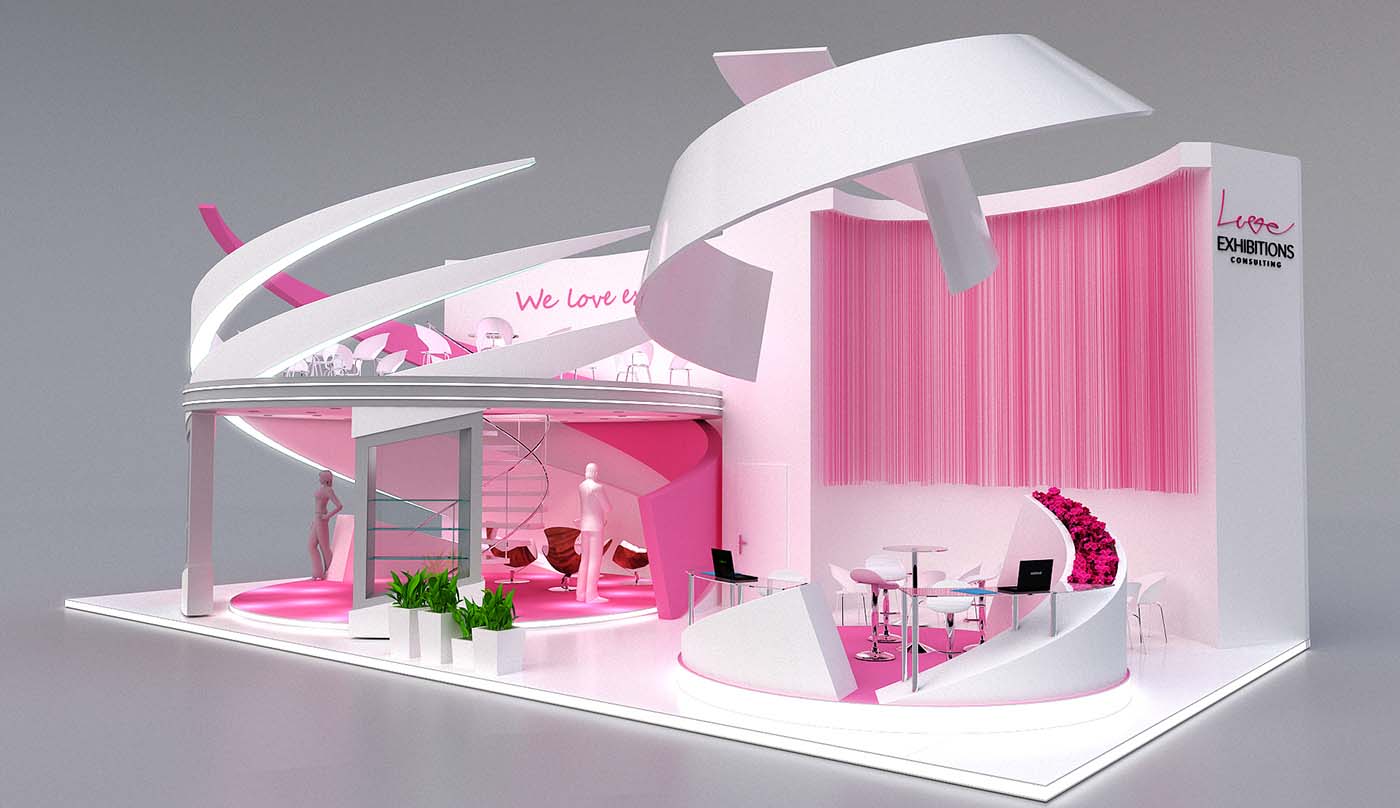 love&love -廣州美博會(huì)展臺(tái)設(shè)計(jì)
