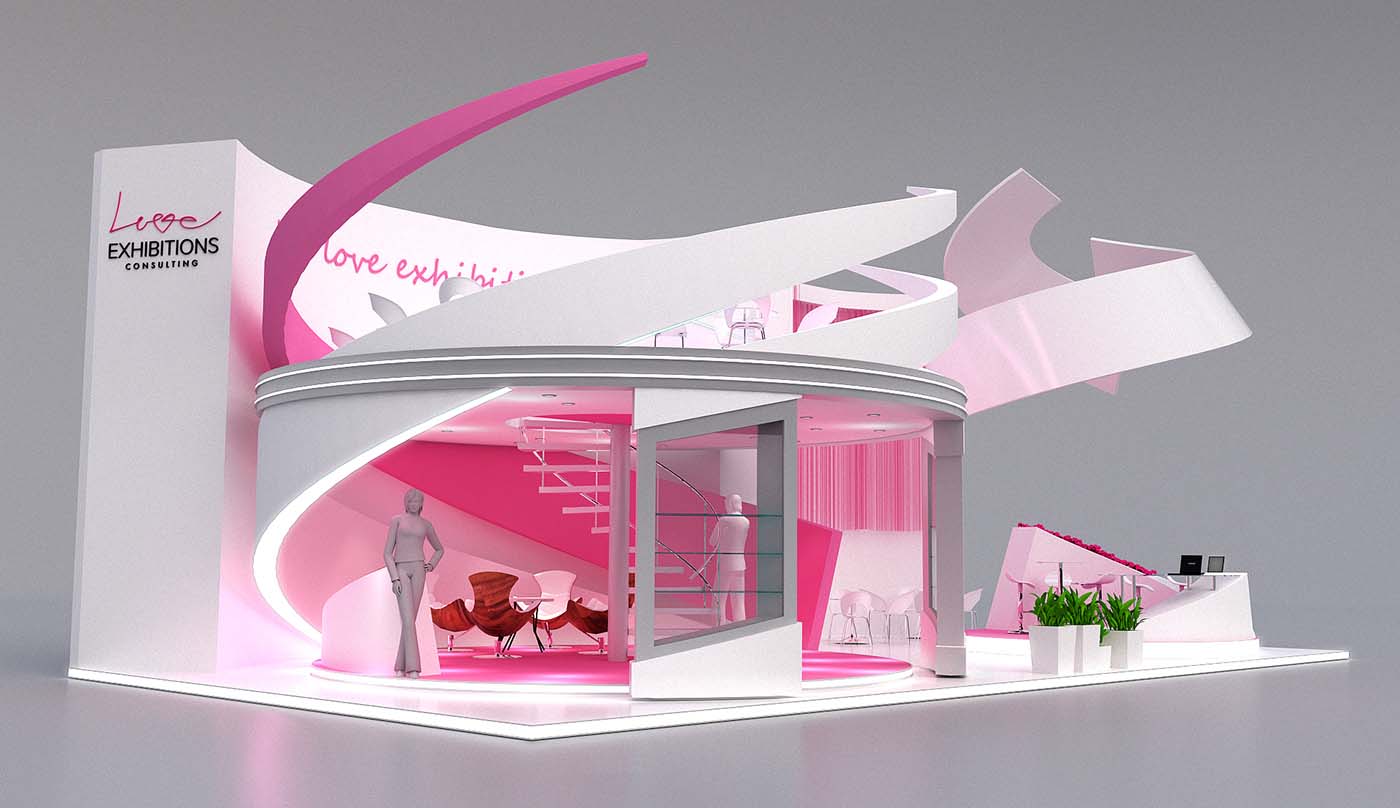 love&love -廣州美博會(huì)展臺(tái)設(shè)計(jì)