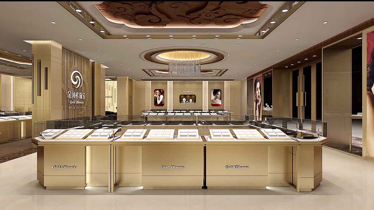 上海珠寶展臺設(shè)計圖片