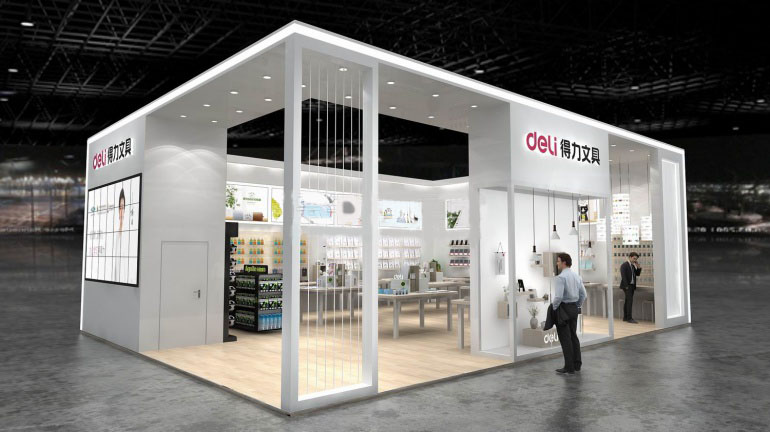 廣州辦公用品展臺設(shè)計(jì)-得力文具
