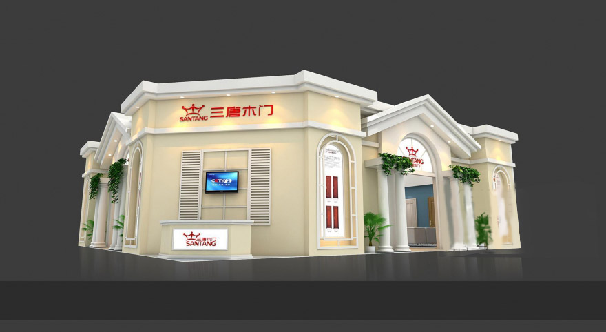 三唐木門-廣州門窗展展臺(tái)搭建|門窗展展位設(shè)計(jì)|門窗展裝修