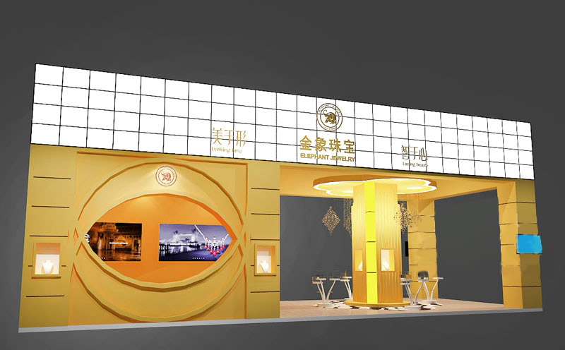 成都珠寶展臺設(shè)計圖片