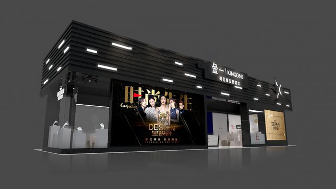 北京珠寶展臺(tái)搭建-金一