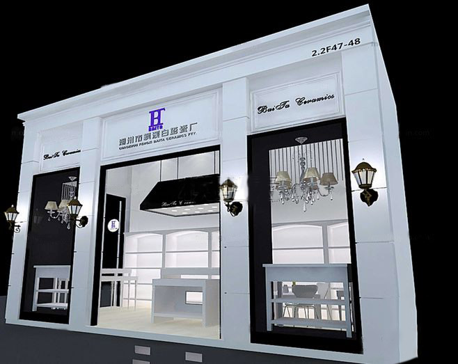 北京展臺設計搭建公司-白塔-陶瓷展展位設計