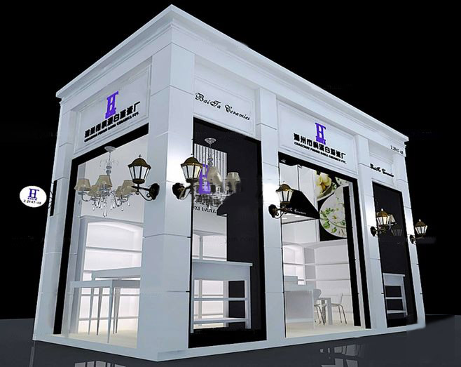 北京展臺設計搭建公司-白塔-陶瓷展展位設計
