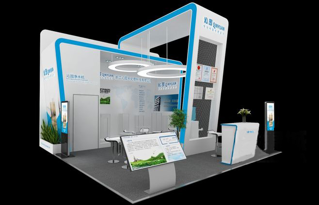北京展臺(tái)設(shè)計(jì)-沁園-水處理展展臺(tái)設(shè)計(jì)
