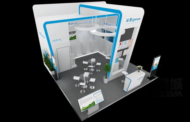 北京展臺(tái)設(shè)計(jì)-沁園-水處理展展臺(tái)設(shè)計(jì)