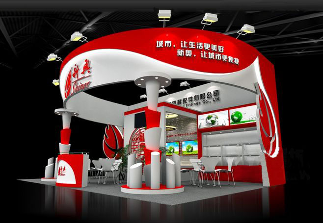 鄭州展臺搭建-新奧-電梯展臺搭建