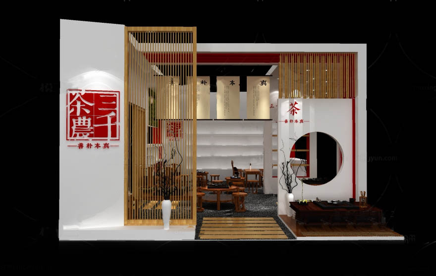 南寧茶博會展臺搭建-三千茶農(nóng)