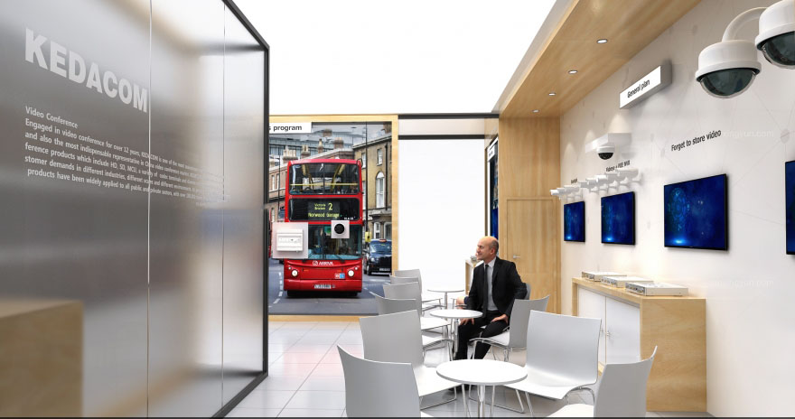 安防展臺搭建-KEDACOM科達-上海展臺搭建