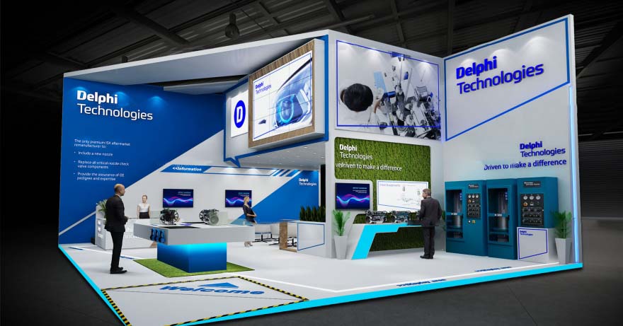 深圳汽車展展臺設(shè)計(jì)-Delphi
