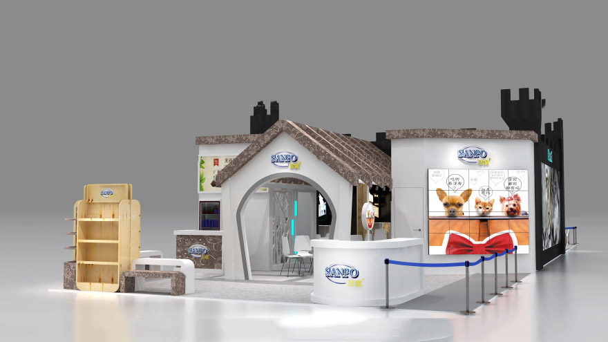 北京寵物展臺設(shè)計-金康寶-寵物展臺搭建