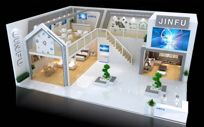 東莞設計展臺-錦富-家具展會設計搭建