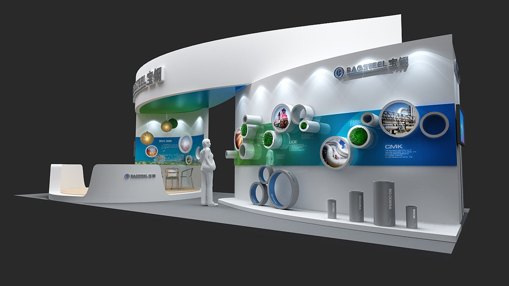 智能工廠展設計-寶鋼-深圳搭建展臺