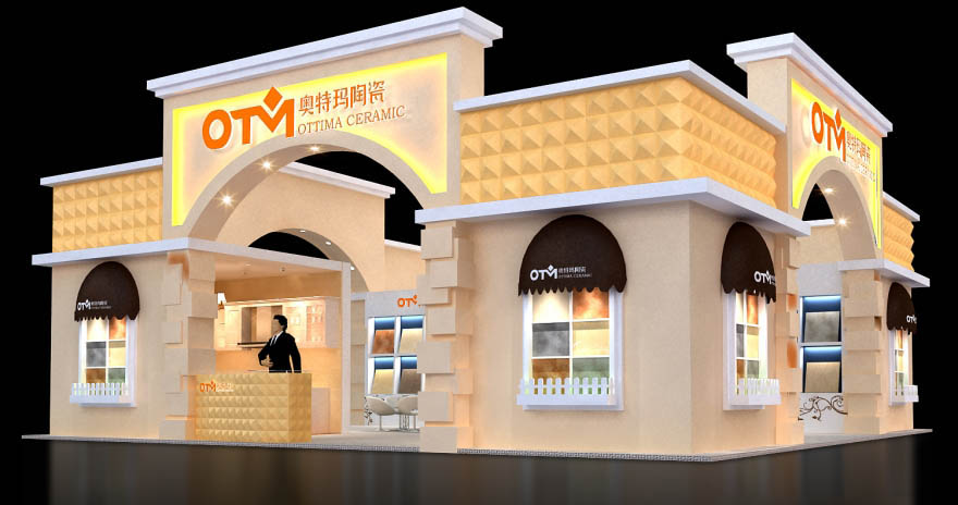 陶瓷展臺搭建-奧特瑪-上海展會設計制作