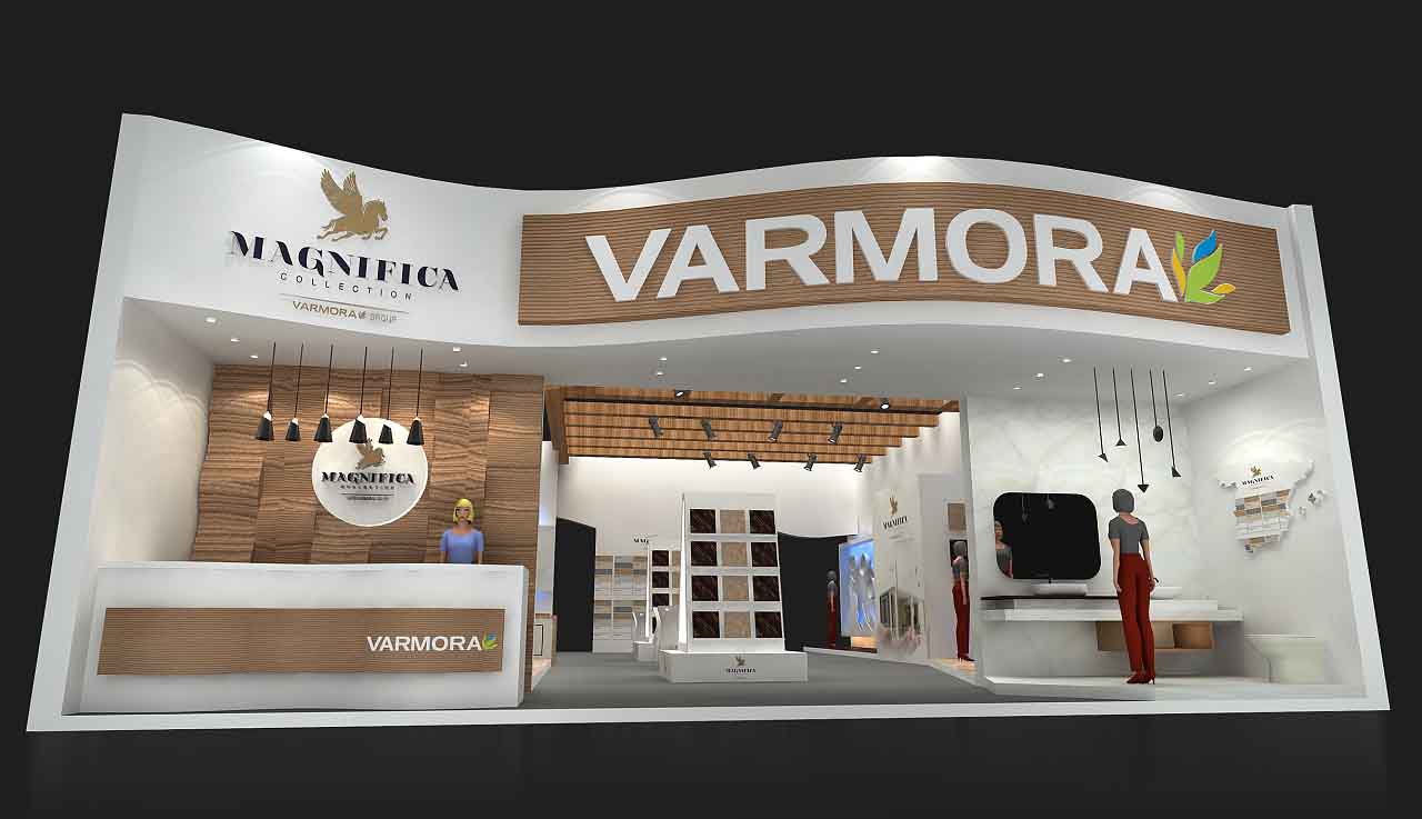 陶瓷展覽設計制作-VARMORA-深圳會展展臺設計