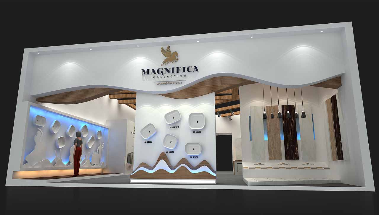 陶瓷展覽設計制作-VARMORA-深圳會展展臺設計