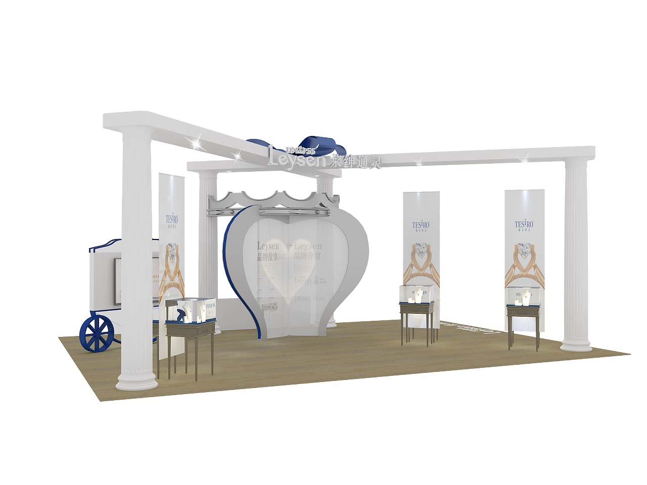 北京珠寶展位設(shè)計(jì)-萊紳通靈