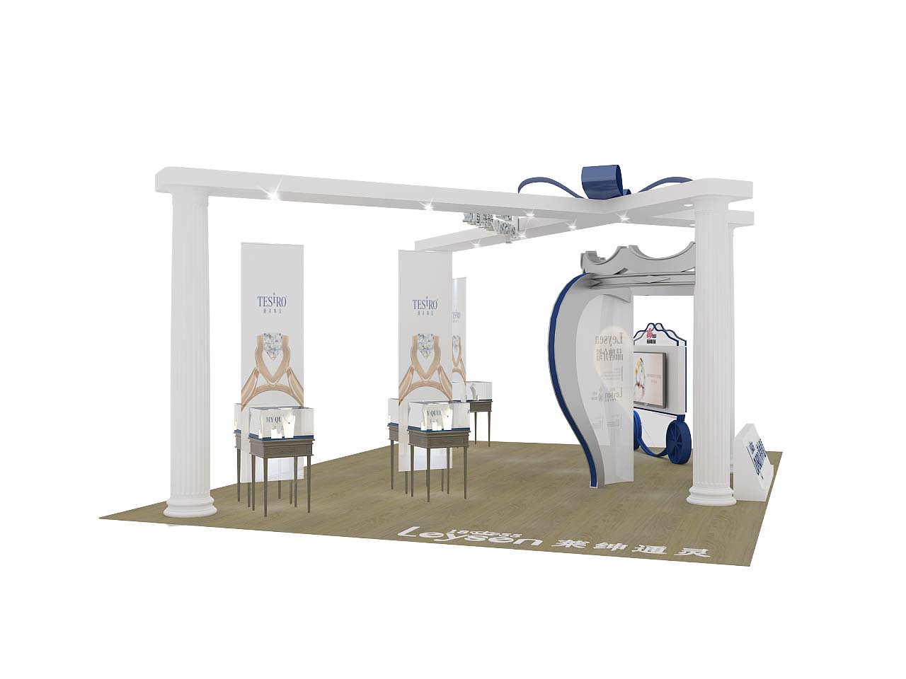北京珠寶展位設(shè)計(jì)-萊紳通靈
