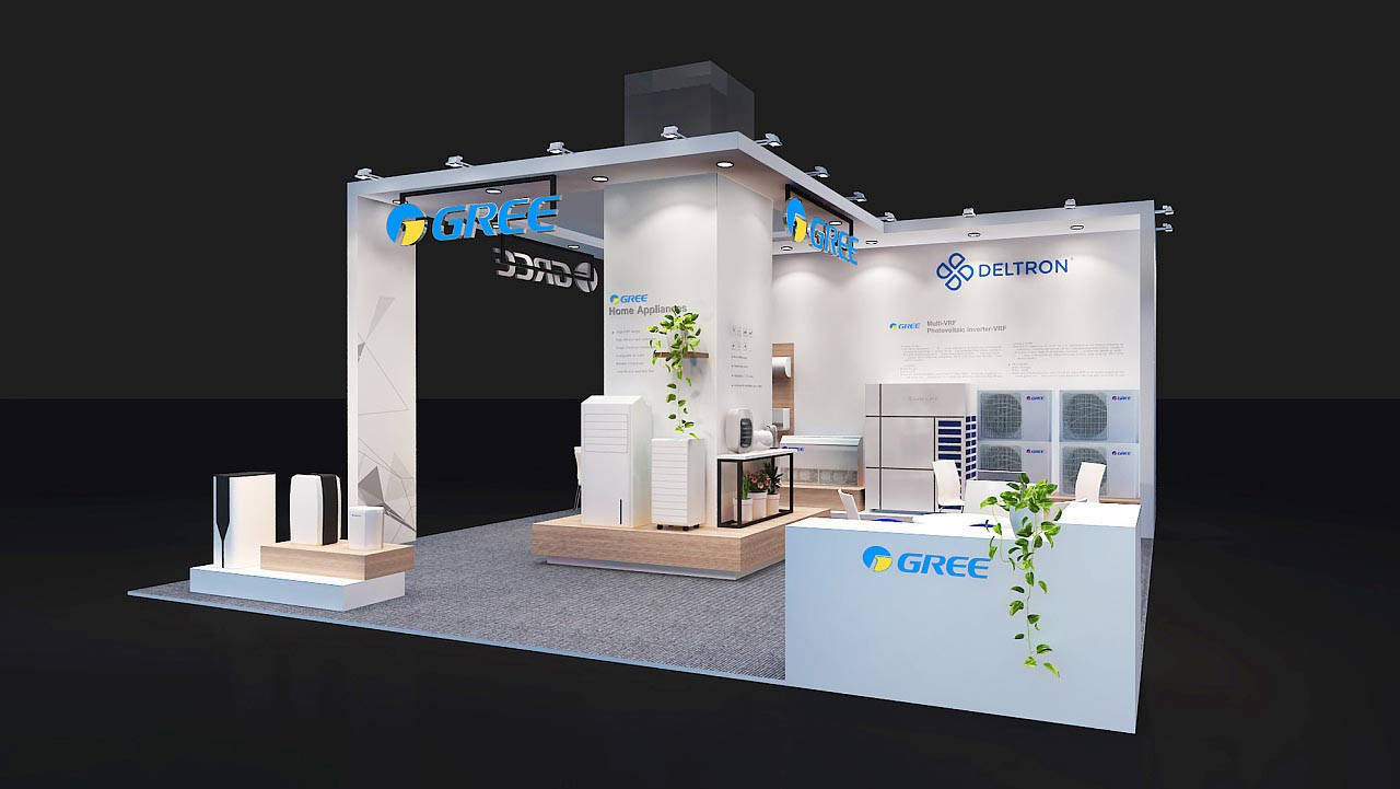 家電會(huì)展展臺(tái)設(shè)計(jì)-格力-上海展覽展示設(shè)計(jì)