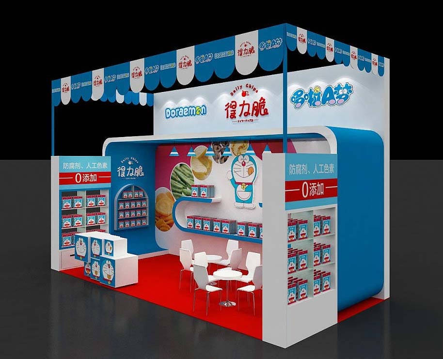 食品會(huì)展展覽搭建-得力脆-廣州會(huì)展展臺(tái)搭建設(shè)計(jì)