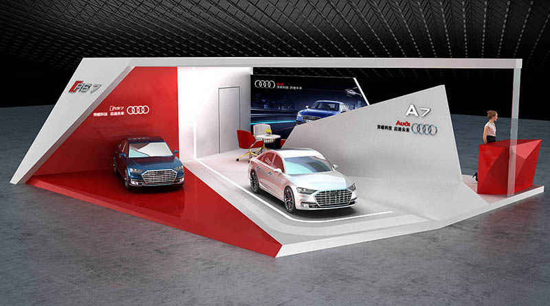 深圳展臺搭建設(shè)計(jì)-奧迪-汽車設(shè)計(jì)展臺搭建