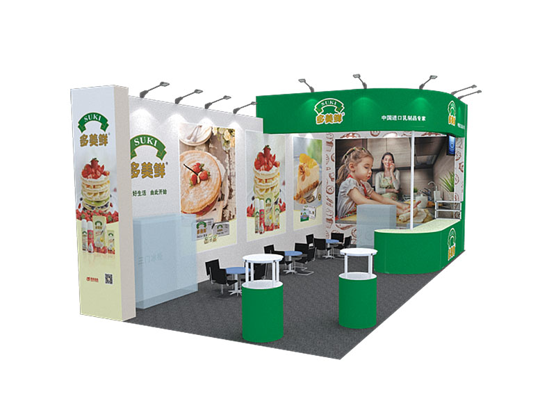 上海展位展臺(tái)設(shè)計(jì)-多美鮮-食品展會(huì)裝修