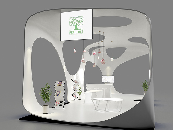 深圳設(shè)計(jì)搭建展會(huì)-FREETREE-美博會(huì)展臺(tái)裝修