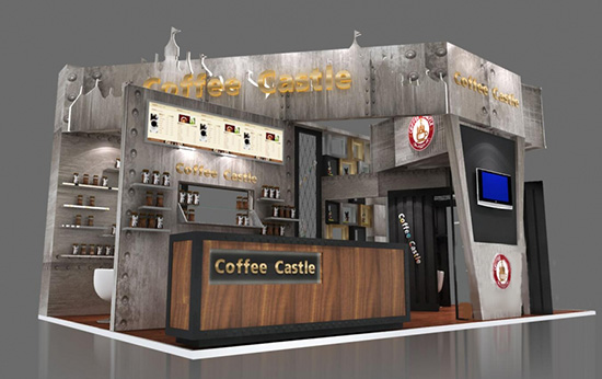 咖啡展會(huì)展臺(tái)搭建-coffee castle-上海展臺(tái)展覽設(shè)計(jì)