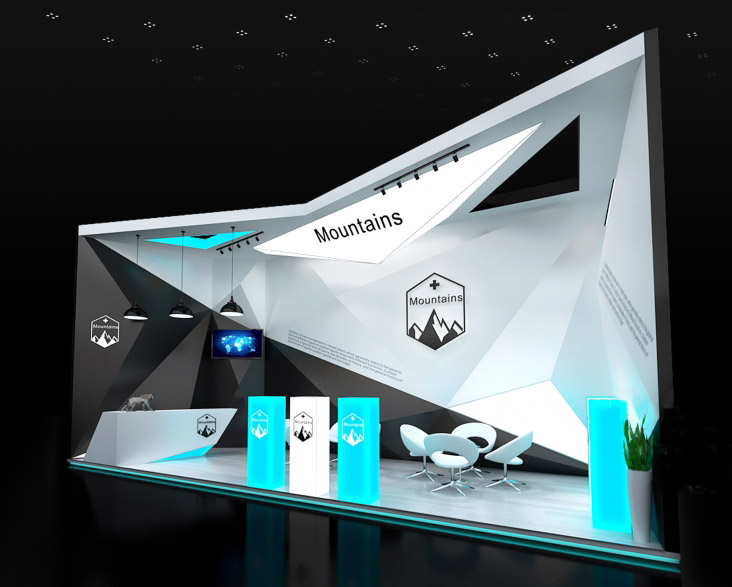 廣州展覽搭建展會(huì)-Mountains-戶外用品展會(huì)設(shè)計(jì)展臺(tái)