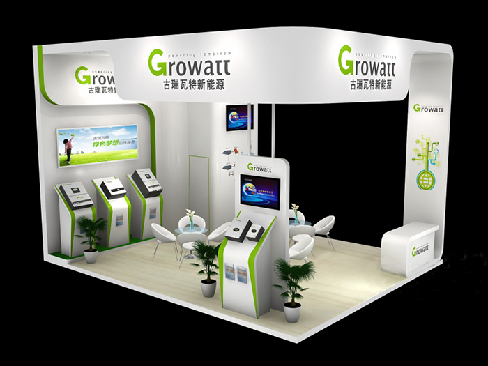 深圳展會(huì)搭建設(shè)計(jì)-古瑞瓦特-新能源展臺(tái)展會(huì)布置