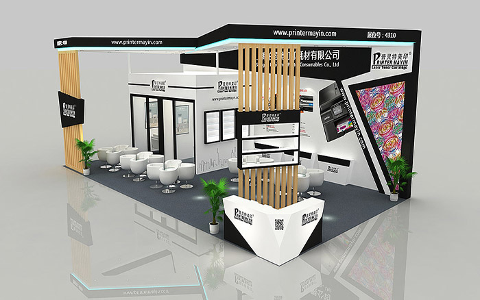 廣州展臺(tái)搭建裝修-柏盈美-3D打印耗材展會(huì)設(shè)計(jì)