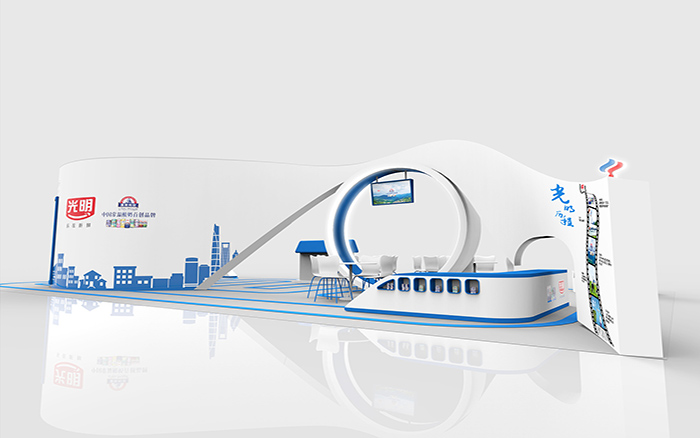 北京展臺展會搭建-光明-食品展覽設計