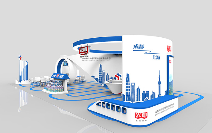 北京食品展覽展臺搭建設計