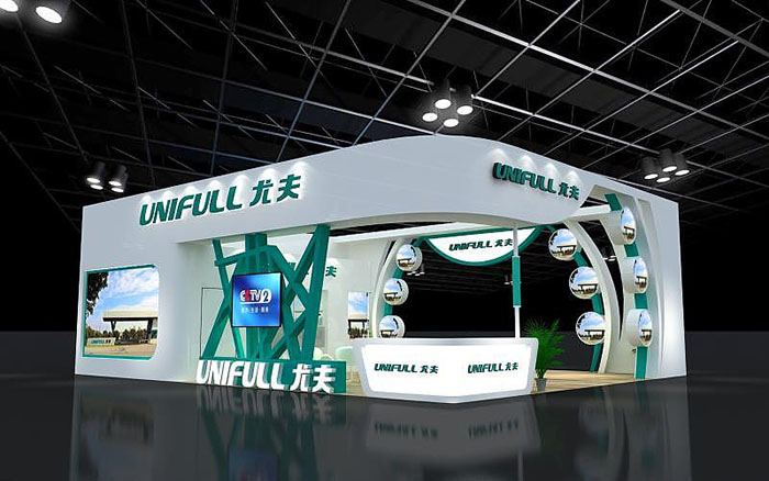 上海展覽展臺布置-尤夫-面料展會搭建裝修