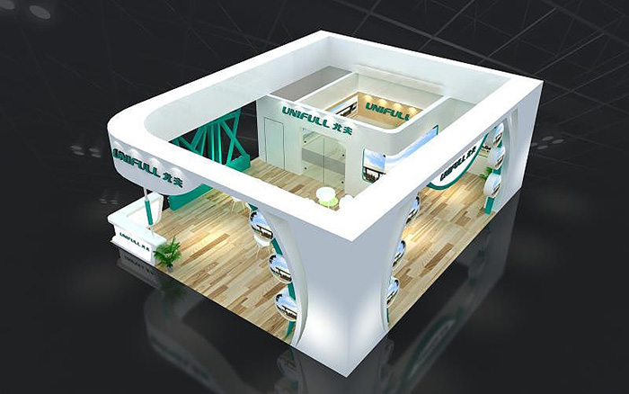 上海展覽展臺布置-尤夫-面料展會搭建裝修