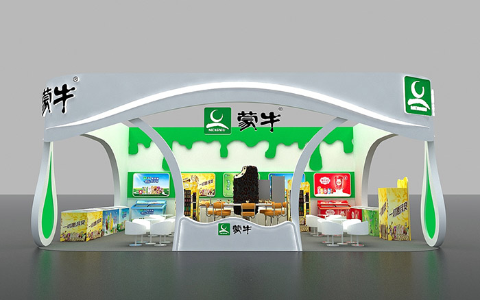 AIFE展臺搭建-蒙牛-北京展覽展位設計