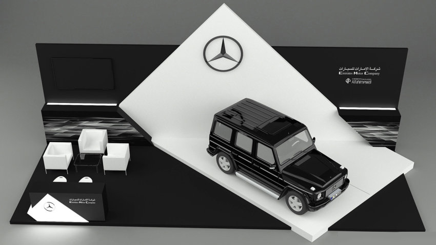 東莞汽車展攤位設(shè)計(jì)-奔馳