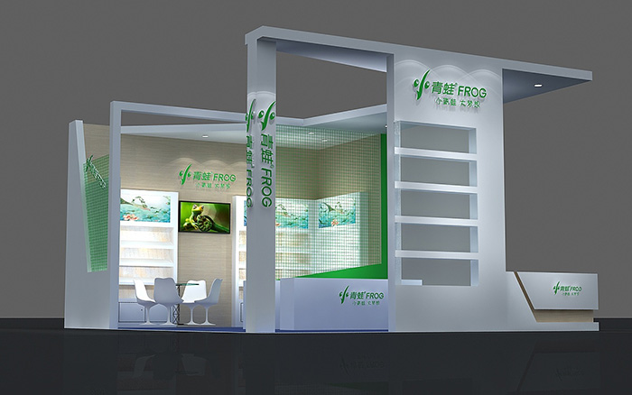 辦公用品展臺設(shè)計(jì)-小青蛙FROG