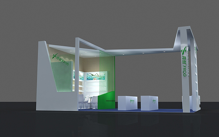 辦公用品展臺設(shè)計(jì)-小青蛙FROG