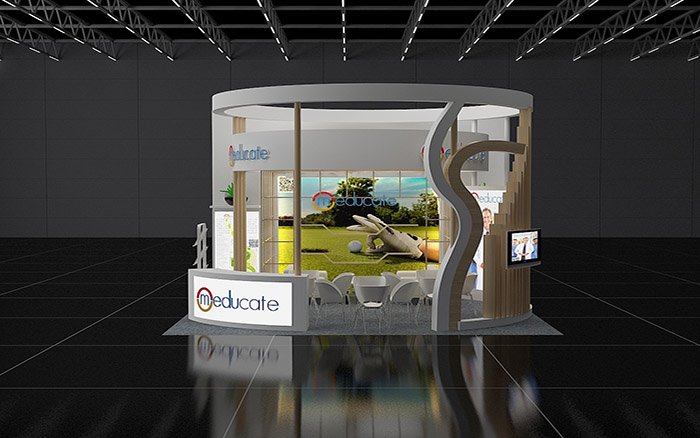上海展示搭建裝修-meducate-醫(yī)療旅游展會(huì)設(shè)計(jì)