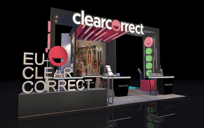 廣州特裝展覽裝修-clearcorrect-口腔展臺(tái)設(shè)計(jì)