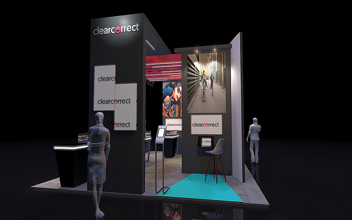 廣州特裝展覽裝修-clearcorrect-口腔展臺(tái)設(shè)計(jì)
