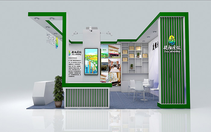 上海旅游展位設計-艷陽度假