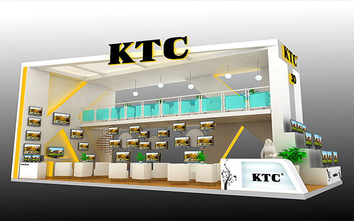 上海展會裝修-KTC-顯示器展臺設(shè)計