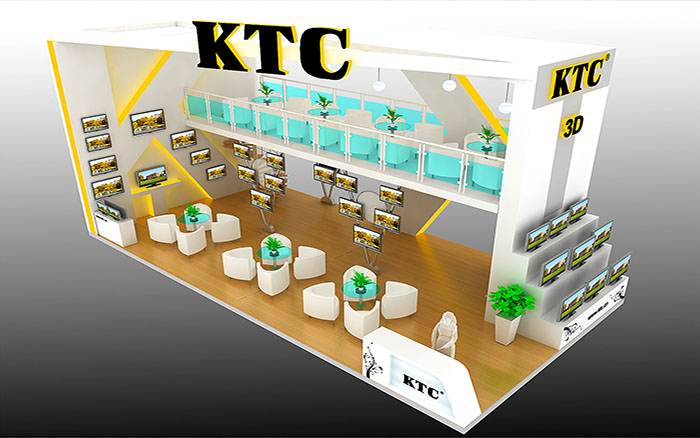 上海展會裝修-KTC-顯示器展臺設(shè)計