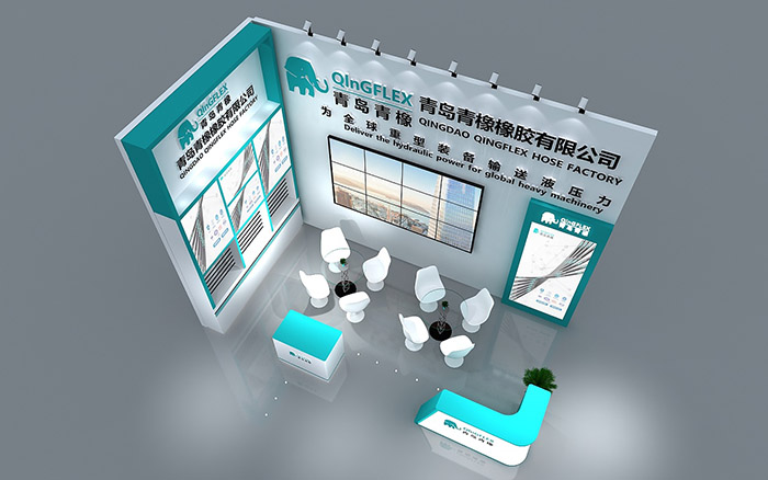 北京展覽設計-青島青橡-橡膠會展裝修