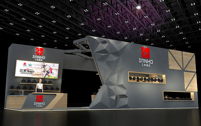 上海展臺搭建-三禾鍋具-廚衛(wèi)展臺搭建