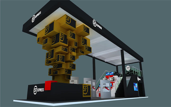 順豐-深圳安防展臺設計搭建